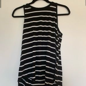 Black and White Striped Tank Top